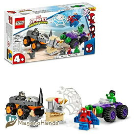 レゴ(LEGO) (R)マーベル スパイディとすごいなかまたち ハルクとライノのトラックたいけつ 10782 おもちゃ ブロック スーパーヒーロー アメコミ 乗り物 のりもの 戦隊ヒーロー 男の子 女の子 4歳以上