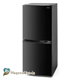 【新生活応援商品】 アイリスオーヤマ 冷蔵庫 一人暮らし 142L 幅50cm 最高水準の冷凍機能 冷凍室3段 53L 2ドア 静音設計 右開き ブラック IRSD-14A-B