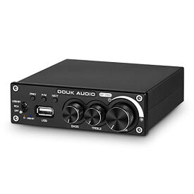 DOUK AUDIO M1 PRO Hi-Fi 320W Bluetooth 5.0 パワーアンプ ステレオ サブウーファー アンプUSB 音楽プレーヤー
