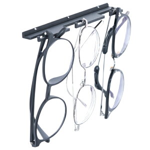 【極小生産】 biomono 壁掛け メガネホルダー 【日本製】 3本 壁を傷つけない 賃貸 石膏ボード おしゃれ かわいい メガネスタンド サングラススタンド サングラスホルダー 黒 白 ML-239 ML-240