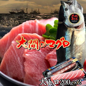 漁港直送 マグロ 大トロ 大間 400g（200g×2サク）刺身 青森県大間産 大間のまぐろ 天然 本マグロ 産地解体直売［母の日 おすすめ ギフト］