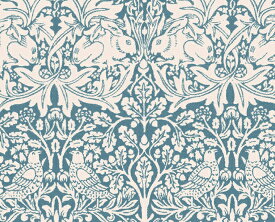 moda fabrics(モダ・ファブリックス)William Morris ウィリアムモリス シーチング生地＜Brother Rabbit＞(ブラザーラビット)＜LIGHT BLUE(ライトブルー)＞8211-24