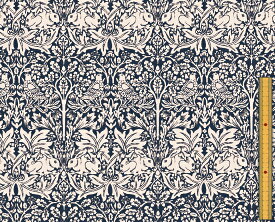 moda fabrics(モダ・ファブリックス)William Morris ウィリアムモリス シーチング生地＜Brother Rabbit＞(ブラザーラビット)＜INDIGO(インディゴ)＞8211-22
