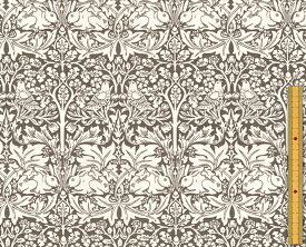 moda fabrics(モダ・ファブリックス)William Morris ウィリアムモリス オックス生地＜Brother Rabbit＞(ブラザーラビット)＜WARM GRAY(ウォームグレー)＞8211-28T