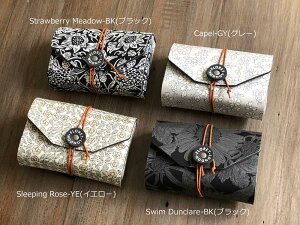 LIBERTYリバティプリントを使ったステーショナリーカードケース<Capel>(カペル)・<SleepingRose>(スリーピングローズ)・<Swim Dunclare>(スイムダンクレア)・<Strawberry Meadow>(ストロベリーメド