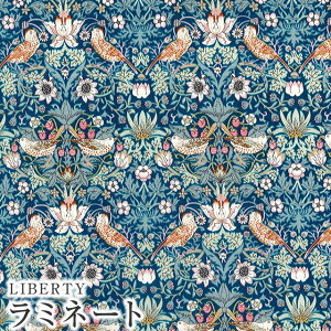 LIBERTYリバティプリント 国産つや消しラミネート(ビニールコーティング生地)【エターナル】<StrawberryThief>(ストロベリーシーフ)MATLAMI3635061ZE