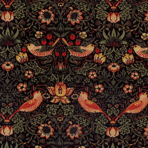 moda fabrics(_Et@ubNX)William Morris EBAX V[`OnSTRAWBERRY THIEF 1883iXgx[V[tjEBONYG{j[ 33490-17
