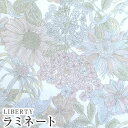 【エントリーでP10倍】LIBERTYリバティプリント 国産つや消しラミネート(ビニールコーティング生地)＜AngelicaGarla＞(アンジェリカガーラ)【ナチュラルピンク】MATLAMI3631034-J21H