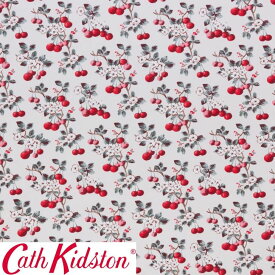 Cath Kidston キャスキッドソン 生地 コットンファブリック＜Cherry Sprig Red＞(チェリースプリッグ レッド)CHERRY-SPRIG