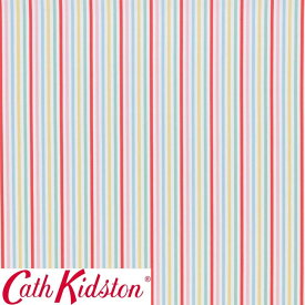 Cath Kidston キャスキッドソン 生地 コットンファブリック＜Mid Stripe Candy＞(ミッドストライプ キャンディ)MID-STRIPE-CANDY
