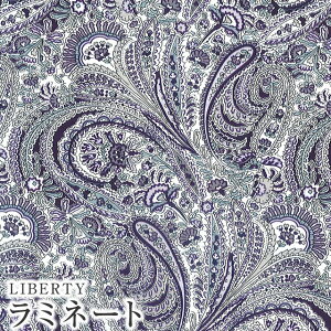 LIBERTYリバティプリント 国産つや消しラミネート(ビニールコーティング生地)【エターナル】<Abbey Road>(アビーロード)ネイビーMATLAMI3639140YE