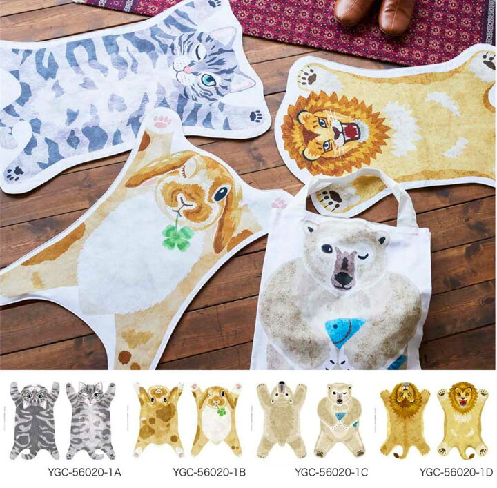 楽天市場】HOME DECO 動物マット柄 シーチング生地 ネコ・うさぎ 