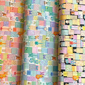 yukiemon���L�G�����u�p�Y���v 60���[�����n�f�W�^���v�����g �s���N/�u���[/�u���b�N(���Y�R�N�]����f�U�C�� 22fabric �j�����j�����t�@�u���b�N ���p���pOK)DP-4420-1