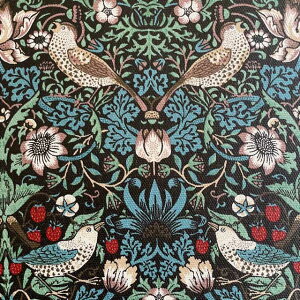 moda fabrics(_Et@ubNX)William Morris EBAX IbNX~l[gnStrawberry Thief(Xgx[XB[t)D_EMERALD(Gh)LAMI-8176-57T
