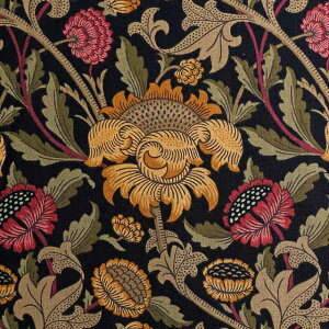 moda fabrics(_Et@ubNX)William Morris EBAX V[`OnWEYiEFCjDAMASK BLACK _}XNubN 8370-21