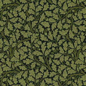 moda fabrics(_Et@ubNX)William Morris EBAX V[`OnACORNiGCR[jDAMASK BLACK _}XNubN 8376-21
