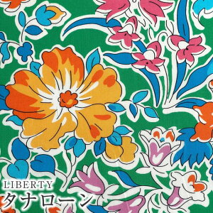 LIBERTYリバティプリント 国産タナローン生地<Clare Ricco>(クレアリッコ)【グリーン地】2343105-SD23B《2023SS BEAUTY AND CHAOS》