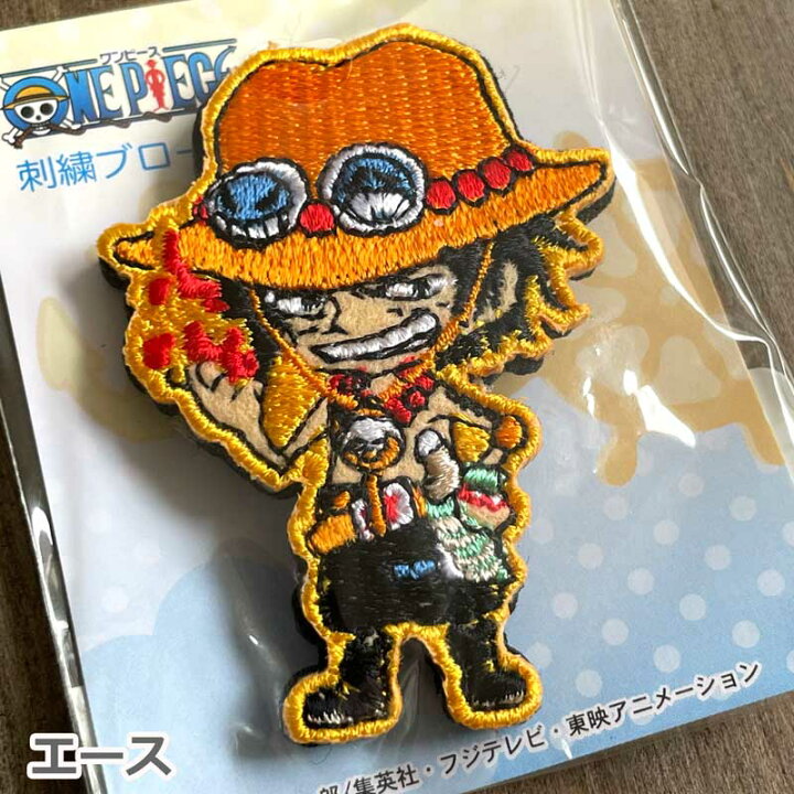 楽天市場】ワンピース ブローチ バッチ ONE PIECE 刺繍 PES050B 