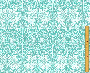moda fabrics(_Et@ubNX)William Morris EBAX V[`OnBrother Rabbit(uU[rbg)MINT(~g)8211-34