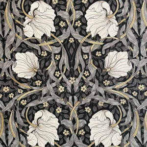 moda fabrics(_Et@ubNX)William Morris EBAX V[`OnPimpernel(spl)EBONY G{j[ 8381-15