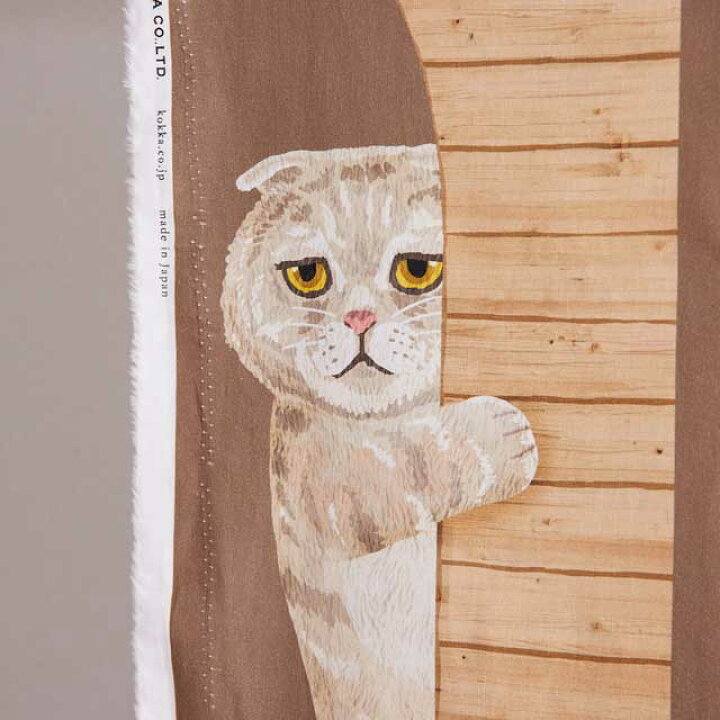 楽天市場】HOME DECO ひょっこり 壁からひょっこり猫たち シーチング 