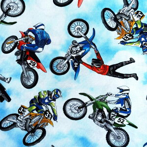 USA�R�b�g�� Dirt Bikes Motocross(�_�[�g�o�C�N ���g�N���X)�}���`�J���[ �V�[�`���O���n Timeless Treasures(�^�C�����X�g���W���[)CD8993-MULTI