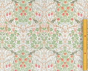 moda fabrics(_Et@ubNX)William Morris EBAX V[`OnBlackthorn 1892iubNg[jFROSTWHITE/MINT 33491-61