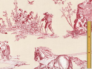 French General t`WFl V[`On gEhEWCRural Jardin([W_)ROUGE moda fabrics(_Et@ubNX)13530-28