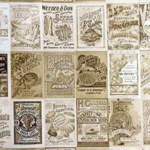 USARbg Seed Catalogue(̃J^O) Farm And Garden t@[AhK[f V[`On TOASTg[XgF moda fabrics(_t@ubNX)7476-12