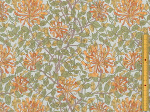 moda fabrics(_Et@ubNX)William Morris EBAX V[`OnHoneysuckle(nj[TbN)PALE BLUE y[u[ 8362-50