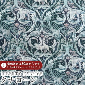 LIBERTY FABRICS リバティプリント イタリア製タナローン生地＜Valerie＞(ヴァレリー)【ネイビー×ブルー】《2025AW From the Studio》3635223-25CU