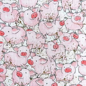 USARbg Pigs(sbOX)u^ sN V[`On Timeless Treasures(^CXgW[)C6241-PINK