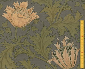 moda fabrics(_Et@ubNX)William Morris EBAX V[`OnAnemone(All)ARONA BLUE(Aiu[)8217-18