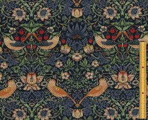 moda fabrics(_Et@ubNX)William Morris EBAX V[`OnStrawberry Thief(Xgx[EXB[t)D_MULTIC BLUE(}`bNu[)8176-44