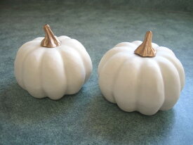 【花材】造花・ハロウィン　かぼちゃ　パンプキン1袋2個入り　ホワイト