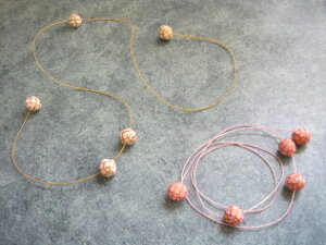 【花材】和風・お正月 ちりめん玉水引 1袋同色2本入り