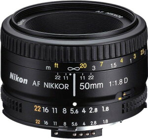 Nikon �P�œ_�����Y Ai AF Nikkor 50mm F1.8D �t���T�C�Y�Ή�