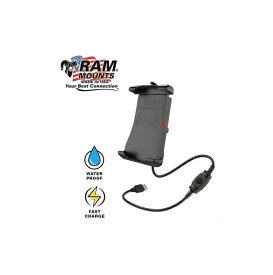 【RAM MOUNTS ラムマウント】1インチボール Quick-Grip 防水ワイヤレス充電ホルダー RAM-HOL-UN14WB (142101)