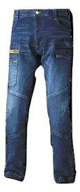 作業服 作業着 寅壱 作業ズボン ニッカポッカ 8930-219 デニム 蛇腹 カーゴパンツ(8930-219)3L 寅壱 デニム