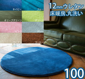 ラグ 円形 100cm 厚手 洗える ラグマット 小さめ 円形ラグ 100 北欧 フランネル ラグ 100×100 低反発カーペット じゅうたん ふかふか カーペット おしゃれ 滑り止め付き マイクロファイバー 低反発ラグ ラグ 円形 小さめ ラグ丸 丸型ラグ 100センチ ウレタン へたらない