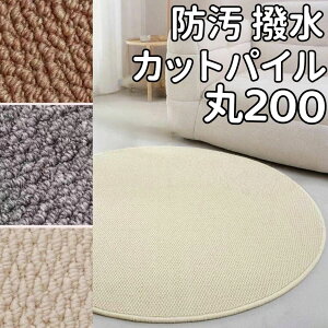 ラグ 撥水 夏用 円形 200cm 撥水カーペット ダイニングラグ 防水 防汚 ラグ カーペット 夏 ラグマット 円形ラグ 200 センターラグ 丸 北欧 リビング用 撥水ラグ 洗える 夏用ラグ 防水ラグ 滑り止