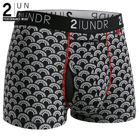 トランクス SWING SHIFT TRUNK PRINT(FAN CLUB) 全米オープン リッキーファウラー 前開き モダール（レーヨン）生地 【2UNDR】立体裁断 陰嚢ポケット 爽やか感触 股間 蒸れない サラサラ素材 メンズ 下着 【2nw19】【prnt】