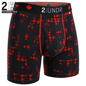 ボクサーパンツ SWING SHIFT BOXER PRINT(TRUE DOE) 全米オープン リッキーファウラー 前開き モダール（レーヨン）生地 【2UNDR】立体裁断 陰嚢ポケット 爽やか感触 股間 蒸れない サラサラ素材 メンズ 下着 【2nw20ss】【prnt】