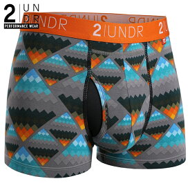 トランクス SWING SHIFT TRUNK PRINT(AZTEC) 全米オープン リッキーファウラー 前開き モダール（レーヨン）生地 【2UNDR】立体裁断 陰嚢ポケット 爽やか感触 股間 蒸れない サラサラ素材 メンズ 下着 【2nw20】【prnt】