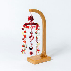 雛人形 お雛様 コンパクト おしゃれ かわいい つるし雛飾り つるし雛 毬うさぎ H27赤