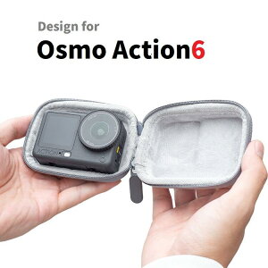 Osmo Action 6�Ή� �A�N�V�����J���� �t���[���t�����܂܎��[�\ �ی�P�[�X �t�@�X�i�[ �R���p�N�g �J���������Y�ی� �J���r�i�t���iEVA�u���b�N�A���z�O���[�j2�F�I��