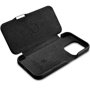 �y���K�i�ziCARER iPhone 15/iPhone 15 Pro /iPhone 16/ 16 Pro�Ή��@��I�� �{�v �蒠�^ ���^���N���b�v �I�C�����b�N�X ���U�[ �t���b�v �P�[�X �}�O�l�b�g�z�� �ی�P�[�X Side-open �i�u���b�N�A�u���E��