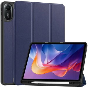 Xiaomi Redmi Pad 2 11�C���`�p PU�v TPU �ی�P�[�X �O�܂� �X�}�[�g�J�o�[ �\�t�g�P�[�X �y���V�����[ �I�[�g�X���[�v�Ή�(�u���b�N�A�l�C�r�[�A�_�[�N�O���[���A�O���[�A���b�h�A���[�Y�S�[