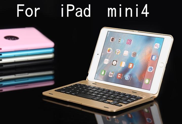 F1/F1+ ABS Case Keyboard for iPad mini5 or mini4 or iPad mini1/mini2/mini3 F1/F1＋ iPad MINI iPad mini5/mini4/mini初代/mini2/mini3機種別 Bluetooth ワイヤレス キーボード ハード ケース ノートブックタイプ （ローズゴールド、ゴールド、シルバー、ブラック、ブルー、ピンク、レッド）7カラー選択