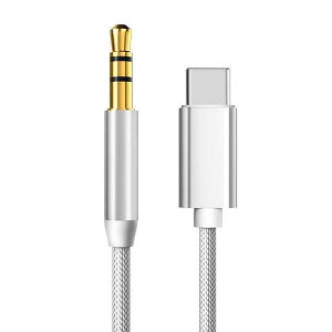 @USB C - 3.5MM ϊP[u IX[IX 1m ԍAUX I[fBIo wbhtHWbN ϊP[u LXs[J[ yĐ for iPad Pro 11 2018/iPad Pro 12.9 2018/HTC/Google Pixel/ Huawe